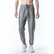 Men's Joggers Trousers Chinos Casual Pants Sequin Pants Drawstring Elastic Waist Shiny Metallic Solid Color Nightclub Disco Lights Casual Hip Hop Silver Black