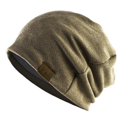 Men's Beanie Hat Black Red Cotton Mesh Knitted Modern Contemporary Daily Wear Vacation Solid / Plain Color Lightweight Materials Convenient