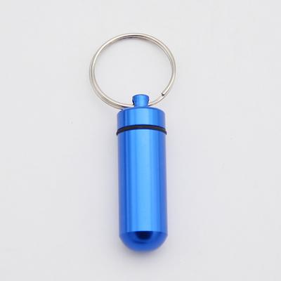 Mini Pill Bottle Charm Key Ring - Waterproof Metal Keychain - Portable amp; Creative Fashion Keychain