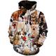 Men's Hoodie Pullover Hoodie Sweatshirt Black White Red Rainbow Hooded Graphic Animal Daily 3D Print Basic Clothing Apparel Hoodies Sweatshirts Long Sleeve