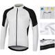 Arsuxeo Men's Long Sleeve Cycling Jersey Polyester Bike Jersey Top Mountain Bike MTB Road Bike Cycling Breathable Quick Dry Reflective Strips Sports Clothing Apparel White Blue Green