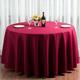 Round Tablecloths Fabric Table Cover Linens for Wedding Party Polyester Reception Banquet Events Kitchen Dining