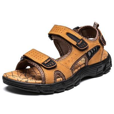 Men's Brown Outdoor Hiking Sandals with Adjustable Straps – Comfortable and Durable Summer Footwear for Adventure and Casual Wear