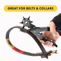 Leather Hole Punch Pliers Belt Hole Punch Pliers Watch Strap Belt Dog Collar Saddle Fabric DIY Craft High Quality Hole Punch Rivet Press Revolver Punch