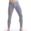 Men's Long Johns Thermal Underwear Thermal Pants 1 pcs Plain Fashion Casual Comfort Home Daily Bed Nylon Warm Long Johns Elastic Waist Fall Winter Black White