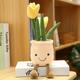 Creative Home Decoration Simulation Plant Tulip Succulent Doll Plush Toy Flower Potted Plant Decoration Cloth Doll