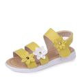 Girls' Sandals Daily Casual PU Shock Absorption Breathability Non-slipping Princess Shoes Big Kids(7years ) Little Kids(4-7ys) Toddler(2-4ys) School Outdoor Exercise Beach Flower White Yellow Pink