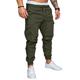 Men's Cargo Pants Cargo Trousers Trousers Elastic Waist Solid Color Outdoor Full Length Casual Daily 100% Cotton Streetwear Stylish Navy ArmyGreen Mid Waist