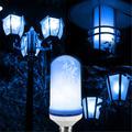 3pcs 2pcs 1pc LED Flame Lantern Decorations E27 4 Modes 96 LEDs Dynamic Flame Blue Light Creative Corn Bulb Flame Simulation Effect Night light