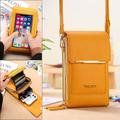 8 Colors Touch Screen Phone Bag Ladies Small Messenger Cute Phone Bag Fashion Key Coin Purse Wallet Card Holder