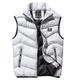 Men's Puffer Vest Gilet Quilted Vest Cardigan Outdoor Street Daily Going out Streetwear Sporty Fall Winter Pocket Full Zip Polyester Warm Breathable Solid Color Zipper Turndown Regular Fit Black