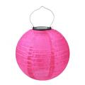 12 Solar Powered Lanterns Waterproof Outdoor Nylon Cloth Paper Lantern Lamps Garden Hanging Paper Lanterns