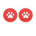 2pcs Car Cup Holder Coasters, 2.75 Inch Silicone Anti Slip Cute Dog Paw Car Coasters Universal Car Interior Accessories