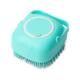 Bathroom Dog Bath Brush Massage Gloves Soft Safety Silicone Comb with Shampoo Box Pet Accessories for Cats Shower Grooming Tool