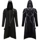 Punk Gothic Steampunk Coat Costume Trench Coat Hooded Men's Halloween Daily Wear Coat