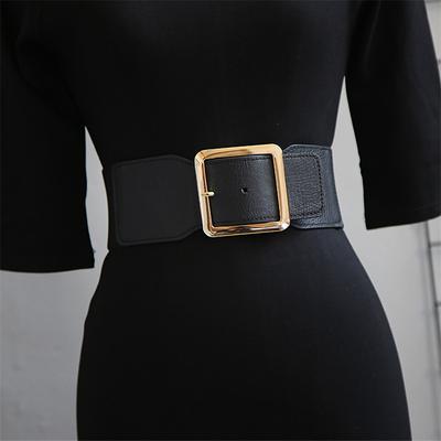 Women's Belt PU Black Gold Wide Belt Dailywear Business Daily Date Pure Color / Spring / Summer / Fall / Winter