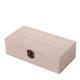 Wooden Box With Hinged Lid, 1pc Wooden Solid Color Jewelry Box, Desktop Storage Box