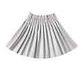 Kids Girls' Skirt Solid Color Active School 7-13 Years Spring Silver Watermelon Red Black