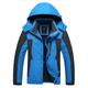 Plus Size Men's Waterproof Hiking Jacket Rain Jacket Hoodie Jacket Detachable hat Windbreaker Raincoat Outdoor Windproof Weatherproof Lightweight Breathable Trench Coat Outerwear Top Fishing Climbing