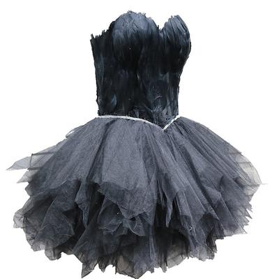 Elegant Black Dress Cocktail Dress Vintage Dress Dress Masquerade Prom Dress Black Swan Women's Homecoming Dress