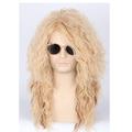 Funny mens Wig Mullet Wig Men's Wig 80s Wig Brown Wave Mullet Wig Fashion Wig Fancy Party Accessories Wig Halloween Wig