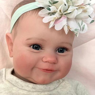 20 inch Reborn Baby Doll Full Body Silicone Waterproof Reborn Maddie Doll Hand-Detailed Painting with Visible Veins Lifelike 3D Skin Tone