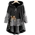 Women's Teddy Coat Casual Jacket Sherpa jacket Fleece Jacket Outdoor Street Daily Fall Winter Regular Coat Regular Fit Warm Breathable Streetwear Casual Jacket Long Sleeve Solid Color Pocket Full Zip