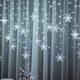 3.5m 96Leds Christmas Snowflake LED Window Curtain Fairy String Lights 8 Mode IP65 Waterproof Holiday New Year Party Wedding Connectable Wave AC110V 220V EU US Plug