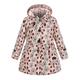 Kids Girls' Trench Coat Long Sleeve Thickened windbreaker - rose red polka dots Thickened windbreaker - thickened khaki Thickened windbreaker-patterned khaki Solid Color Graphic Button Spring Fall