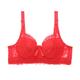 Women's Lace Bras Padded Bras Underwire Bras Detachable Straps 3/4 Cup V Neck Breathable Push Up Lace Pure Color Hook Eye Date Valentine's Day Casual Daily Polyester Sexy 1PC White Black / 1 PC