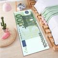 Creative 100 Dollar Bill Rug, 100 Dollar Bill Area Rug With Non-Slip Backing, Bedroom Besdie Rug, Runner Rug For Kitchen Hallway Laundry, Money Rug, Water Absorption Money Printed Runner