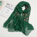 Women's Scarves Daily Holiday Flowers Cotton Polyester Vacation Bohemia Sunscreen Outdoor Casual 1 PC