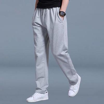 Men's Sweatpants Joggers Casual Pants Straight Leg Sweatpants Drawstring Elastic Waist Straight Leg Plain Outdoor Going out Fashion Streetwear Black Royal Blue Micro-elastic