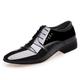 Men's Oxfords Derby Shoes Formal Shoes Dress Shoes Patent Leather Shoes Walking Business Classic Wedding Office Career Party Evening PU Lace-up Black Spring Fall