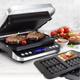 Electric Contact Grill Digital Griddle and Press Optional Waffle Maker Plates Opens 180 Degree Barbecue Electric Non-stick Grill