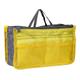 Practical Dual Handbag Purse Nylon Dual Organizer Insert Cosmetic Storage Bag Black