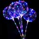 LED Balloon Lights Transparent Foil Balloon Decor Light for Party Birthday Wedding Christmas Decor Home Decor Column Stand With Base