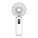 Digital Display USB Fan 4 Gears 3 Speeds Rechargeable 1200mah MINI Fan Low Noise Handheld Cute Small Fan Portable Cooling Fan Electric Fan Air Cooler Summer Sports Fans