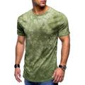 Men's T shirt Tee Tie Dye Crew Neck Street Casual Short Sleeve Clothing Apparel Cotton Fashion Classic Comfortable Big and Tall