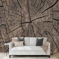 Cool Wallpapers 3D Wood Brown Wallpaper Wall Mural Wall Covering Sticker Peel and Stick Removable PVC/Vinyl Material Self Adhesive/Adhesive Required Wall Decor for Living Room Kitchen Bathroom