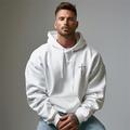 Men's Graphic Hoodie Sweatshirt Cross Fashion Hoodie Holiday Vacation Streetwear Hoodies Black White Long Sleeve Hooded Print Spring Fall Designer Hoodie Sweatshirt