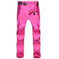 Men's Cargo Pants Cargo Trousers Hiking Pants Button Elastic Waist Zipper Pocket Color Block Comfort Breathable Casual Daily Holiday Sports Fashion Black Pink
