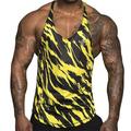 Men's T shirt Tee Tank Top Vest Top Undershirt Sleeveless Shirt Camouflage Crew Neck Training Fitness Sleeveless Print Clothing Apparel Sportswear Muscle Workout Athletic