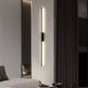 Black LED Wall Light Modern Metal Linear Wall Mounted Lamp Indoor Led Wall Sconce Lighting Long Strip Design Indoor Wall Lamp for Living Room Bedroom Porch Hallway Bathroom Bedside