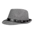 Men's Fedora Hat Sun Hat Fedora Trilby Hat Black Coffee Woolen Streetwear Stylish 1920s Fashion Outdoor Daily Going out Plain Warm