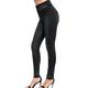 Women's Jeans Normal Faux Denim Graphic Black Red Tights High Waist Ankle-Length Casual Weekend