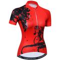 21Grams Women's Cycling Jersey Short Sleeve Bike Jersey Top with 3 Rear Pockets Mountain Bike MTB Road Bike Cycling UV Resistant Breathable Quick Dry Back Pocket Light Blue Yellow Pink Novelty Gear