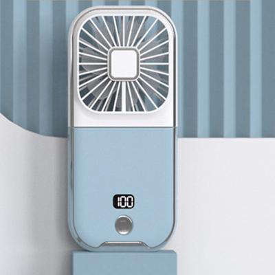 5-in-1 Mini Portable Fan – Foldable Wearable USB Fan with 3000mAh Battery, 4 Speeds for Neck, Handheld, or Desk Use
