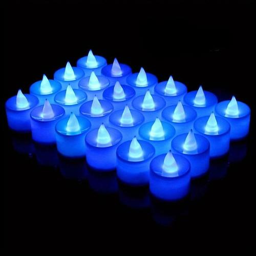24/50pcs LED Electronic Candle Lamp, Round White Shell Nightlight, Small LED Light, For Valentine's Day, Christmas, Various Holiday Decoration