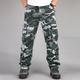 Men's Cargo Pants Cargo Trousers Trousers Camo Pants Leg Drawstring 8 Pocket Print Camouflage Comfort Outdoor Daily Going out 100% Cotton Fashion Streetwear Yellow camouflage Black